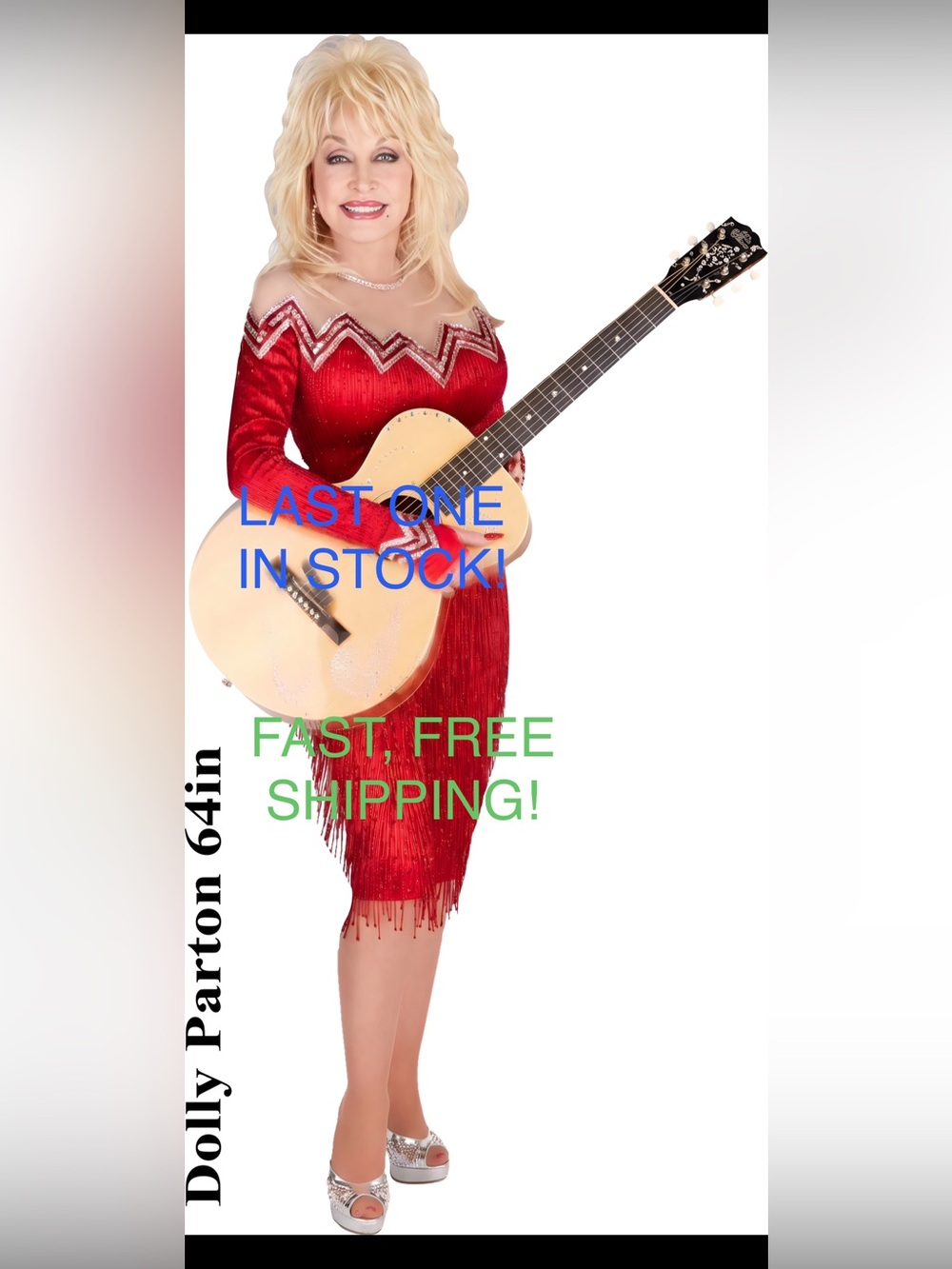 Dolly Parton Life Size Cardboard Cutout Free Shipping! LAST ONE